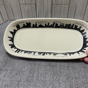 Fish Eddy 212 NYC Skyline Relish Dish